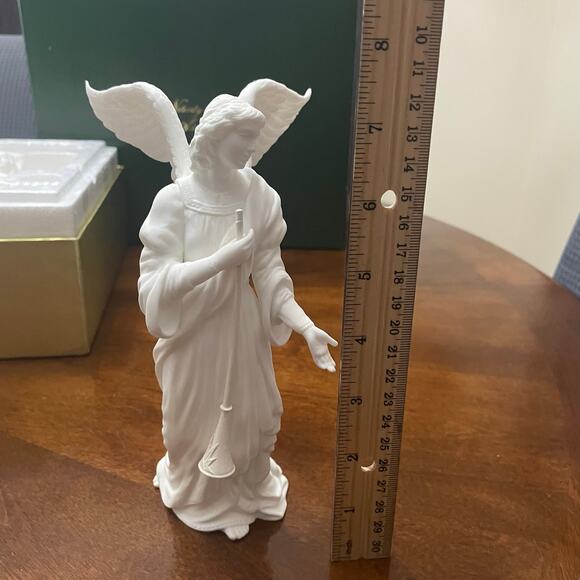 VTG Lenox Collection Nativity Angels of Adoration White Bisque China Figurines - Picture 9 of 15